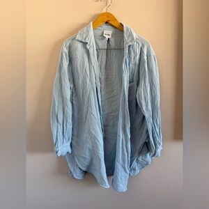 Soft Blue Women's Button Down Shirt